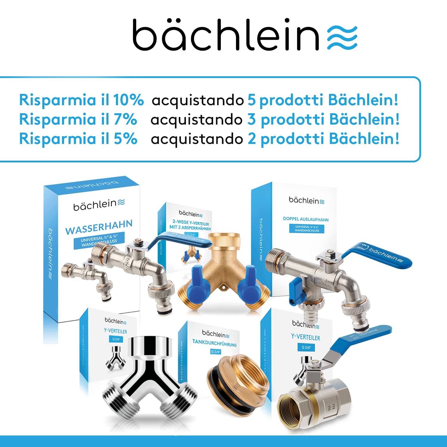 Raccordo aria compressa 4pz con filettatura interna 3/8 "filetto