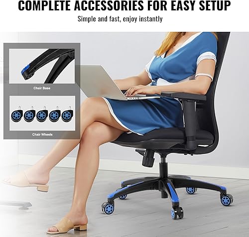 Miniatura 7 de VEVOR Repuesto de base para silla de oficina, 28 pulgadas, carga estática de 2500 libras, parte de base de silla de escritorio universal resistente