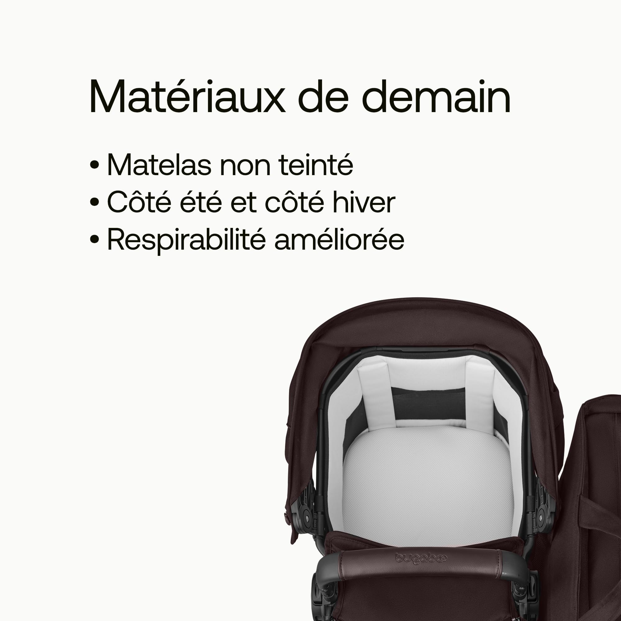 Bugaboo Donkey 6 Kit d'habillages pour nacelles jumeaux, convertit la poussette Donkey 6 double en poussette jumeaux pour nouveau-né & enfant, design côte à côte, facilement convertible, Cocoa Brown