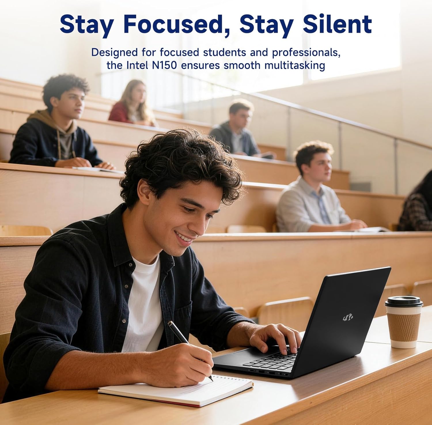 NIMO 15.6" FHD Student Laptop, Quad-Core(Beats i3, up to 3.6GHz), 8GB RAM 256GB SSD, Computer with 65W PD Fast Charging, Backlit Keyboard, Fingerprint, Wi-Fi 6, for College Study and Business Home