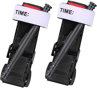 2PCS Tourniquets Taktisches Tourniquet Einhändig Erste-Hilfe-Set Einhandbedienung mit Kunststoffwinde für Camping Wandern