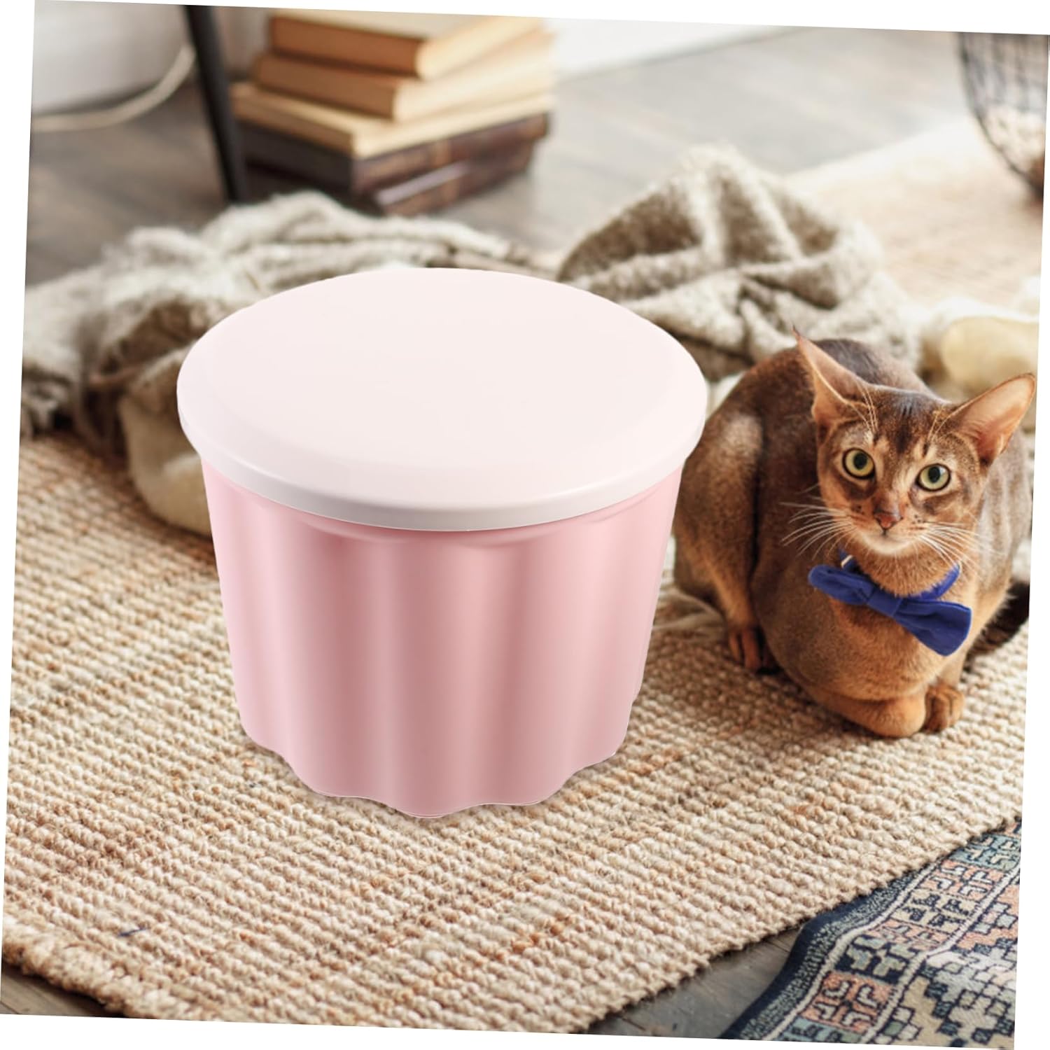 IMIKEYA Stackable Toys Storage Holder Plastic Storage Bins Lids Boys and Girls Closet Household Plastic Case