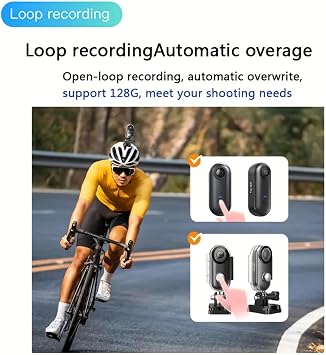 POV Camera, 4k Mini Handsfree Bodycam, Mini Wearable Body Adventure Action Cameras, HD 1080p Thumb Necklace Camera with Audio and Video (1080P -White)