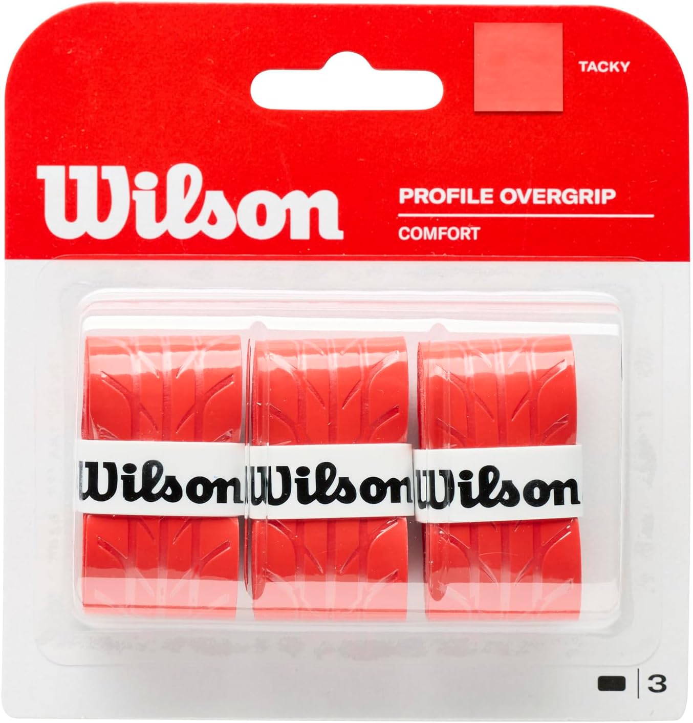 Wilson Tennis Profile Racket Overgrip (3 Pieces)
