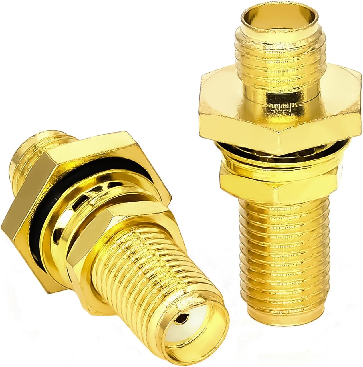 Conector SMA Hembra a Hembra con Tuerca, 2 Piezas, Coaxial