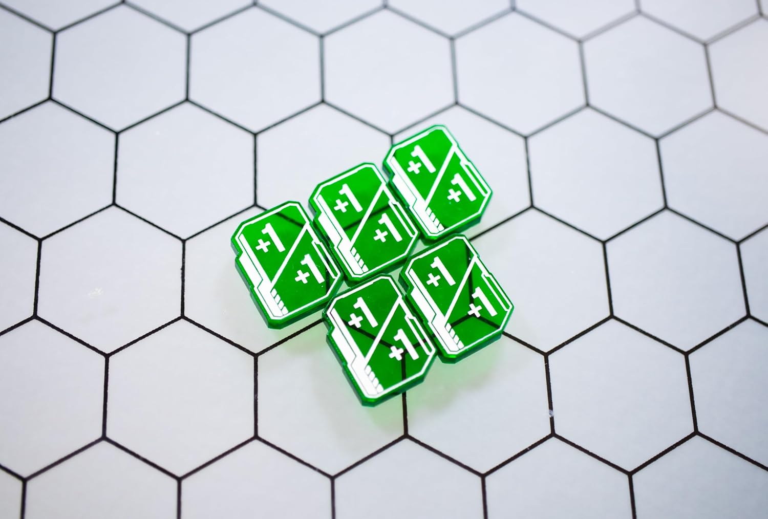 SWU Compatible 55 Transparent Acrylic Tokens - Bundle Set – Single-Side - Strata Strike