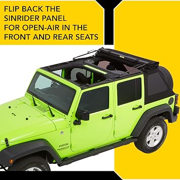 Bestop 54923-35 Black Diamond Trektop NX Glide Convertible Soft Top 4-Door
