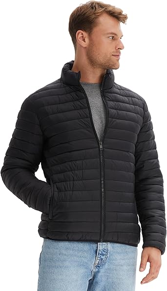 Winterjas voor heren, gewatteerde jas, winddichte jas zonder capuchon, overgangsjas, herenjas, mannen, warm sweatjas, donsjassen, windjas, donsjassen voor heren, outdoorjas, sportjas, wit, 4XL
