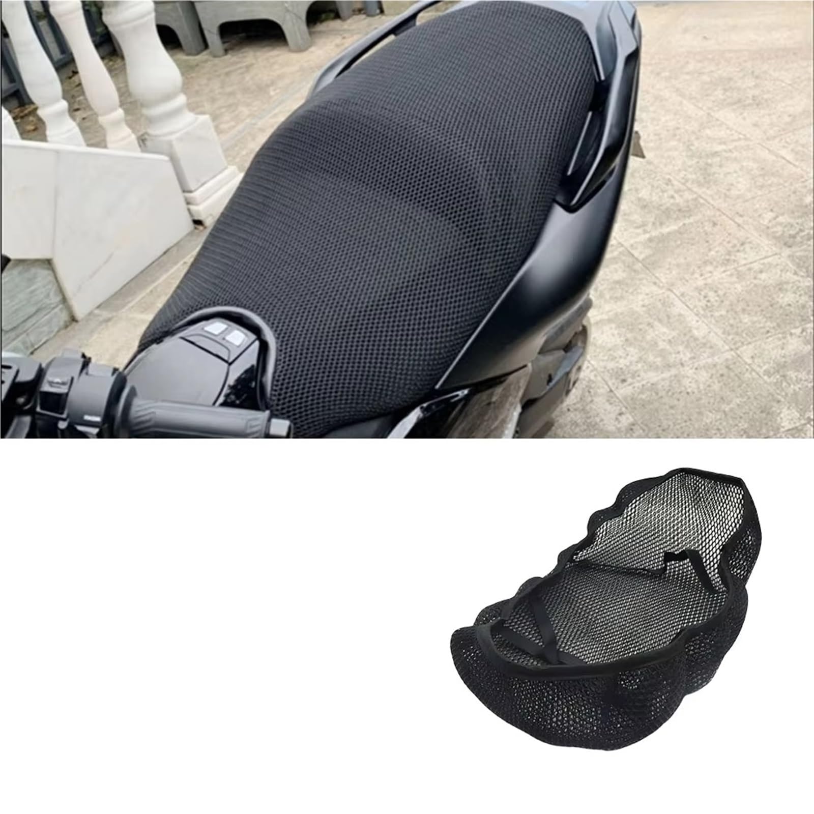 Moto Copri Sedili Per TMAX530 Per TMAX 530 2018-2022 Moto Protezione Cuscino Netto Coprisedile Tessuto di Nylon Sella