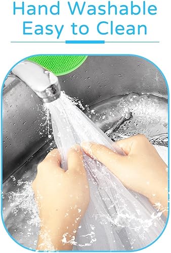 Miniatura 7 de Comforer Paquete de 4 tiendas de campaña de malla para alimentos, 2 x 17 pulgadas y 2 x 14 pulgadas, tiendas de campaña emergentes para paraguas,