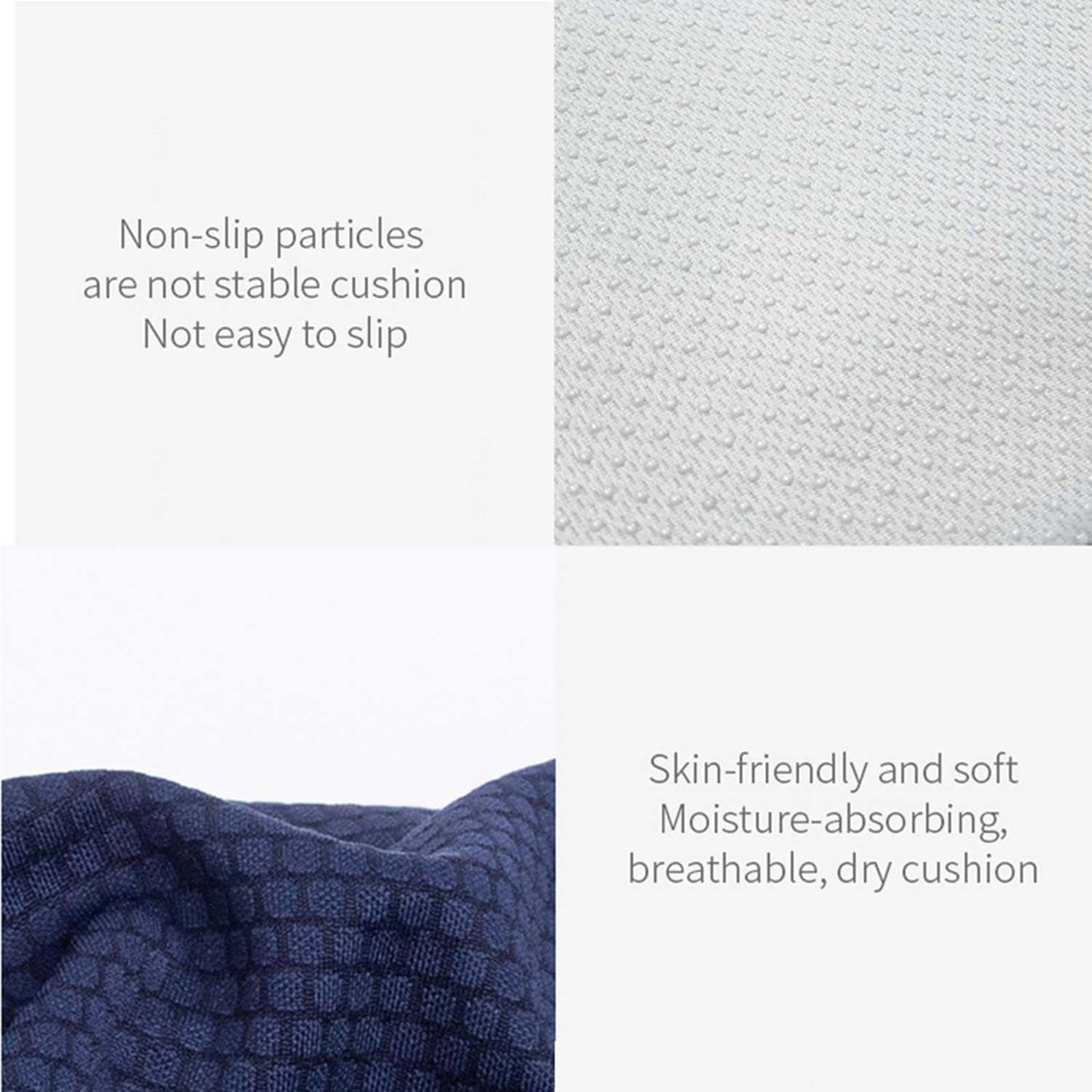 HAZARA Cojín Antiescaras, Cojin Hemoroides Lavable Ergonómico, Cojin Ortopedico para Sentarse para Oficina,Automóvil,Silla De Ruedas, Silla Escolar,B-Blue