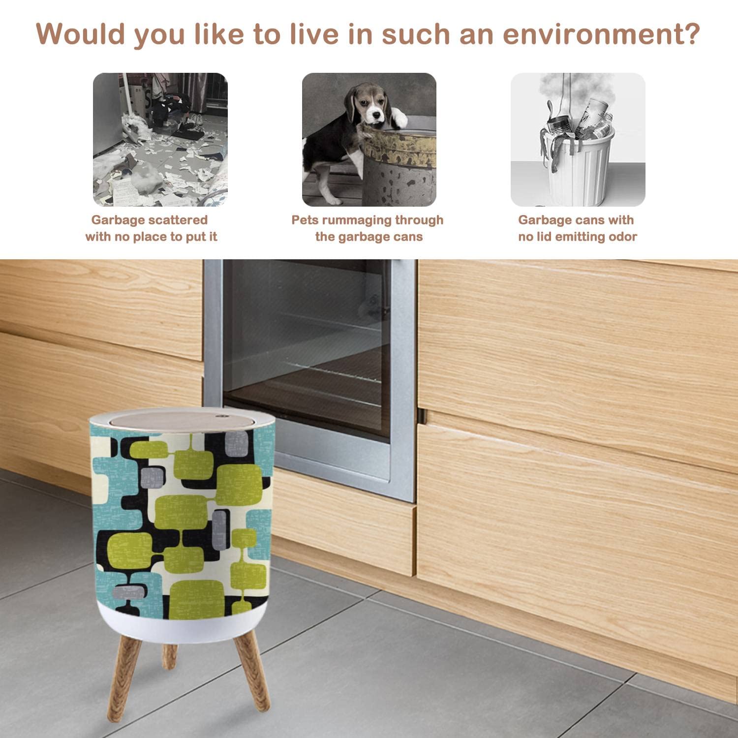 ヴィンテージ ミッドセンチュリー ポストモダン ダストボックス ゴミ箱 組み木 ヴィンテージ ミッドセンチュリー ポストモダン ダストボックス