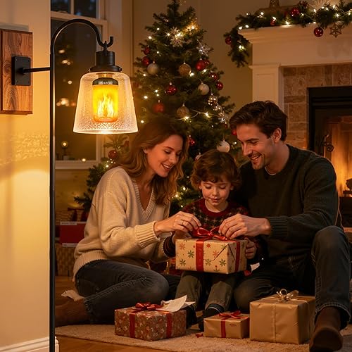 Miniatura 3 de Y- STOP Bombillas LED de llama mejoradas, 4 modos de luz parpadeante para exteriores con efecto invertido, bombilla de llama de base E26 para