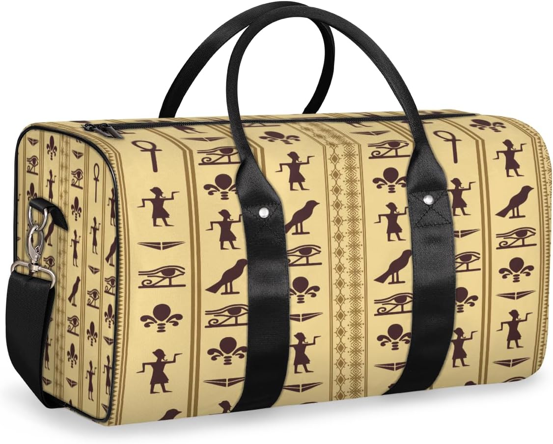 Vintage Abstract Man Flower Travel Duffel Bag for Women Men Large Capacity Overnight Weekender Bags for Lightweight Waterproof Sport Gym Bag for Workout Yoga Swim