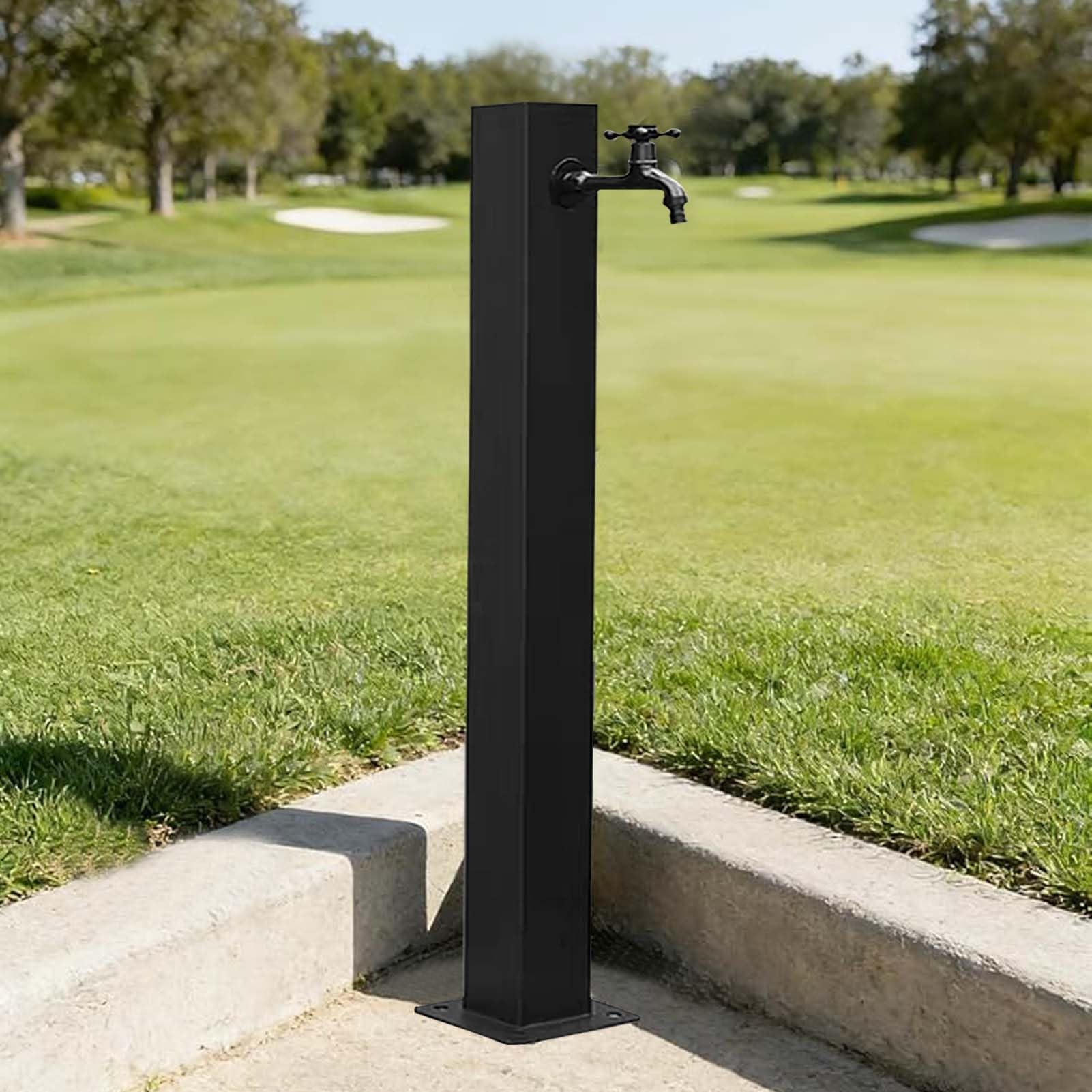 XDLEDMKIZ Freestanding Outdoor Water Column with Faucet, Floor Mounted Hydrant Water Tap for Garden Farm Backyard Lawn Irrigation, Antifreez