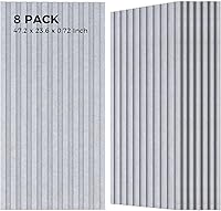 Vista 9 de Paneles acústicos grandes de dos capas, paquete de 4 paneles acústicos de 47.2 x 23.6 x 0.72 pulgadas, paneles acústicos de alta densidad, paneles