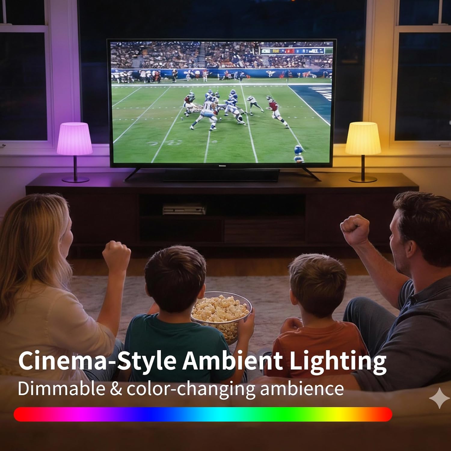 IP64 Waterproof Shower Table Lamp, Remote Control, RGB Color Changing + Neutral White, Dimmable 4000mAh Rechargeable Battery Cordless Lamp, Wood Grain for Patio Bathroom_Ripple