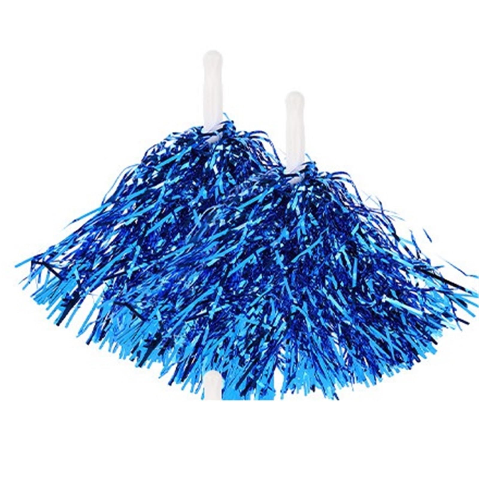 10 paires de pompons pom-pom girl en feuille métallique solide et compacte Pour Le Cheerleading
