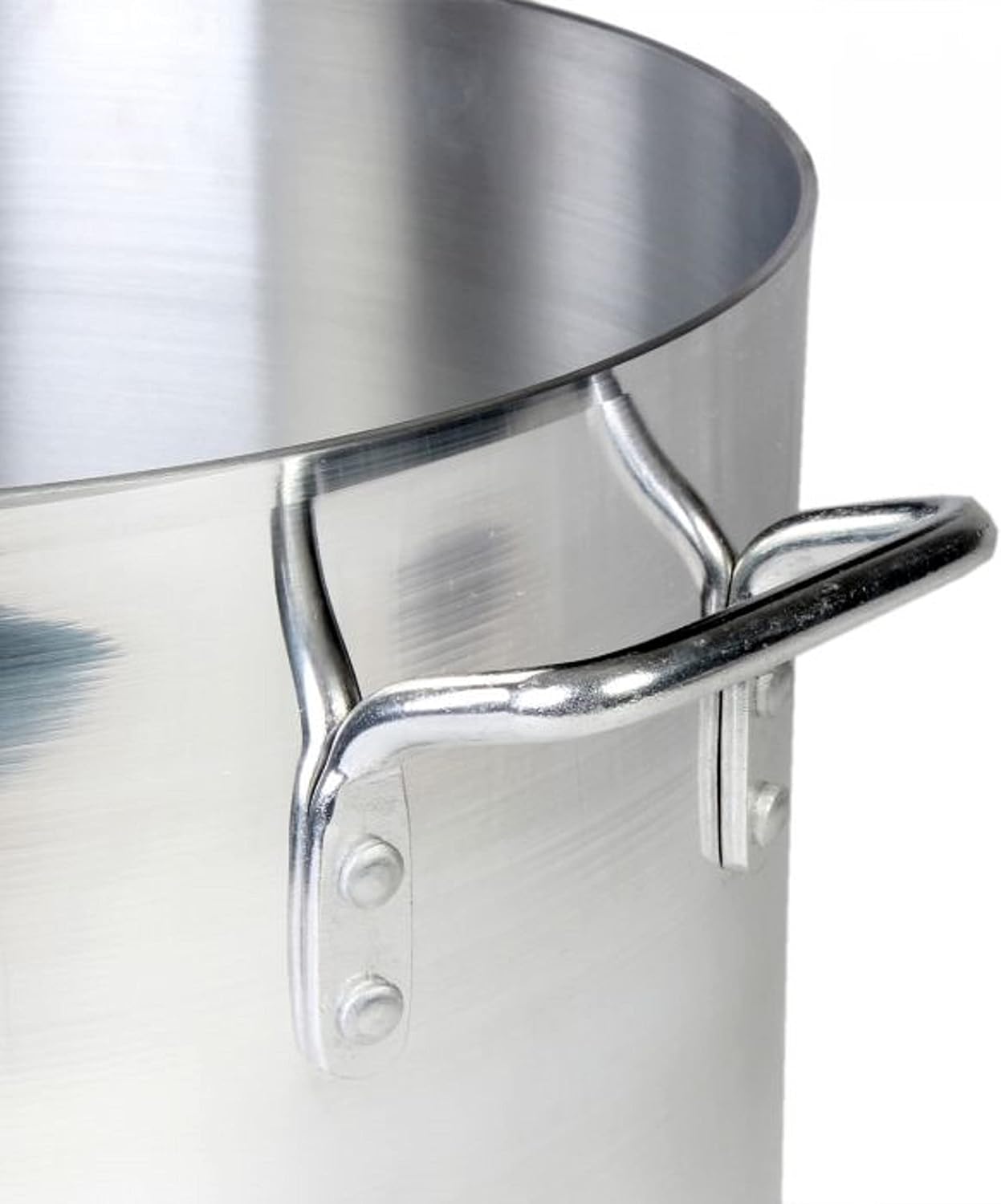 TrueCraftware- 8 Quart Aluminum Sauce Pot with Riveted Handles– Multipurpose Cookware Pot for Pasta Soup Pot Large Sauce Pot for Stew Simmering Soup Seafood Stock Home Restaurant Dishwasher Safe