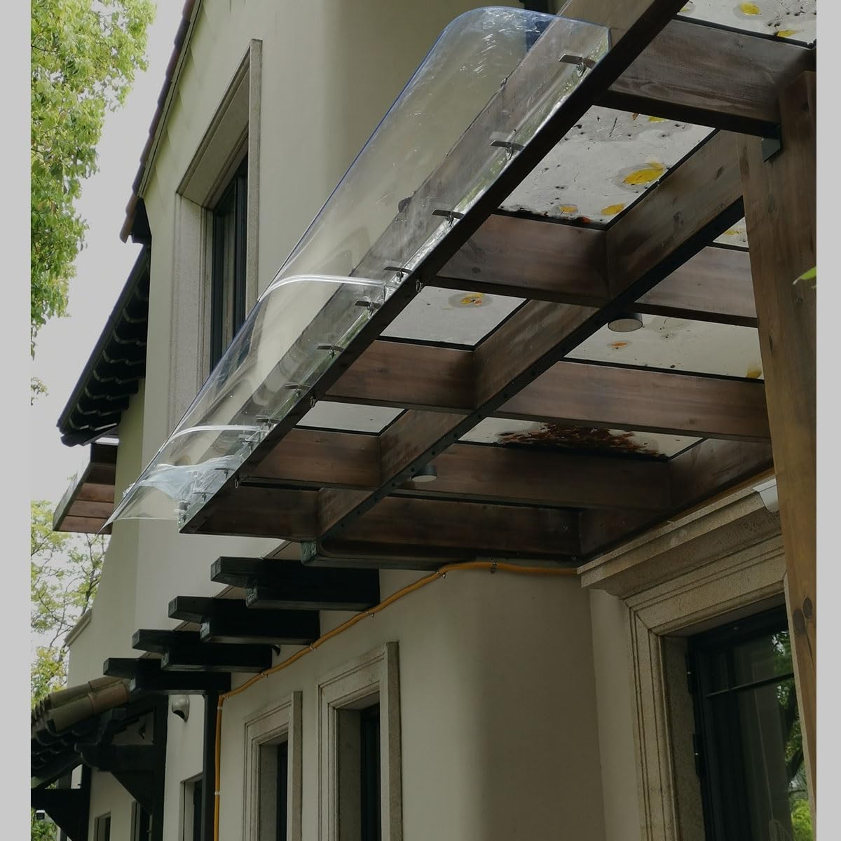 Waterproof Door and Window Canopy, Outdoor Awning for Entrance, Protection Cover for Doors and Windows, Durable Roof Awning (40x170 cm)