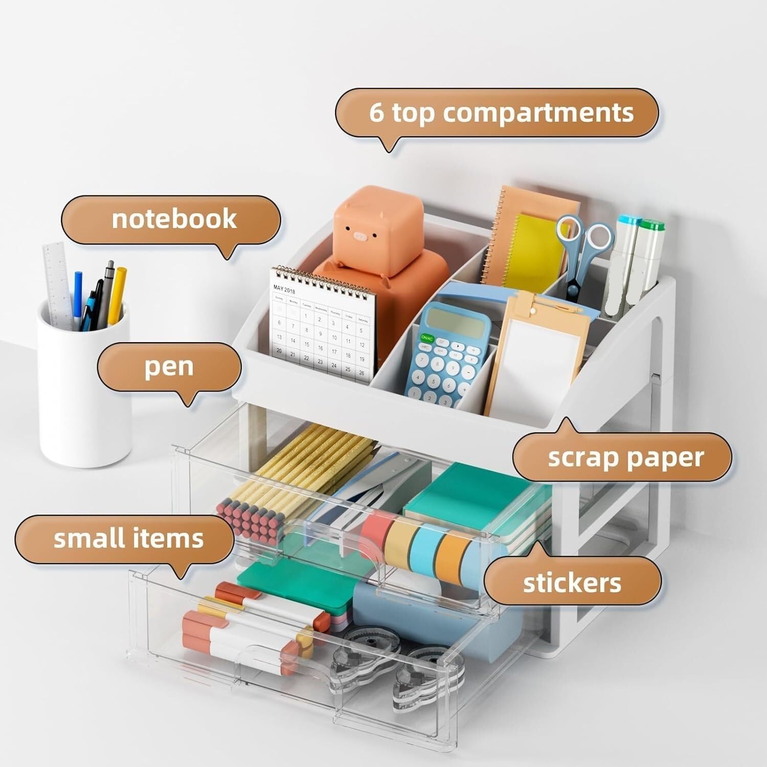 Organizer Scrivania Organizzatore Scrivania Organizer Da Scrivania Con Cassetti Portaoggetti Da Scrivania Portaoggetti Da Scrivania Trasparente Per Articoli Per Ufficio Cosmetici Domestici Portapenne