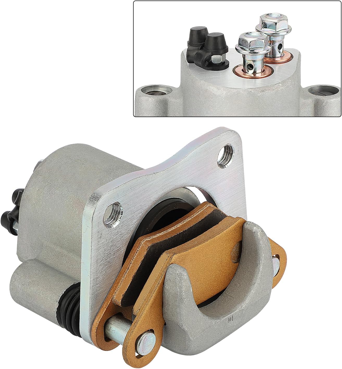 M MATI Rear Brake Caliper & Master Cylinder & Hose Line for Polaris 400 450 500 570 800 ETX Hawkeye 325 400 2011-2020 1911415 1911688 1912301 1911671 1913040