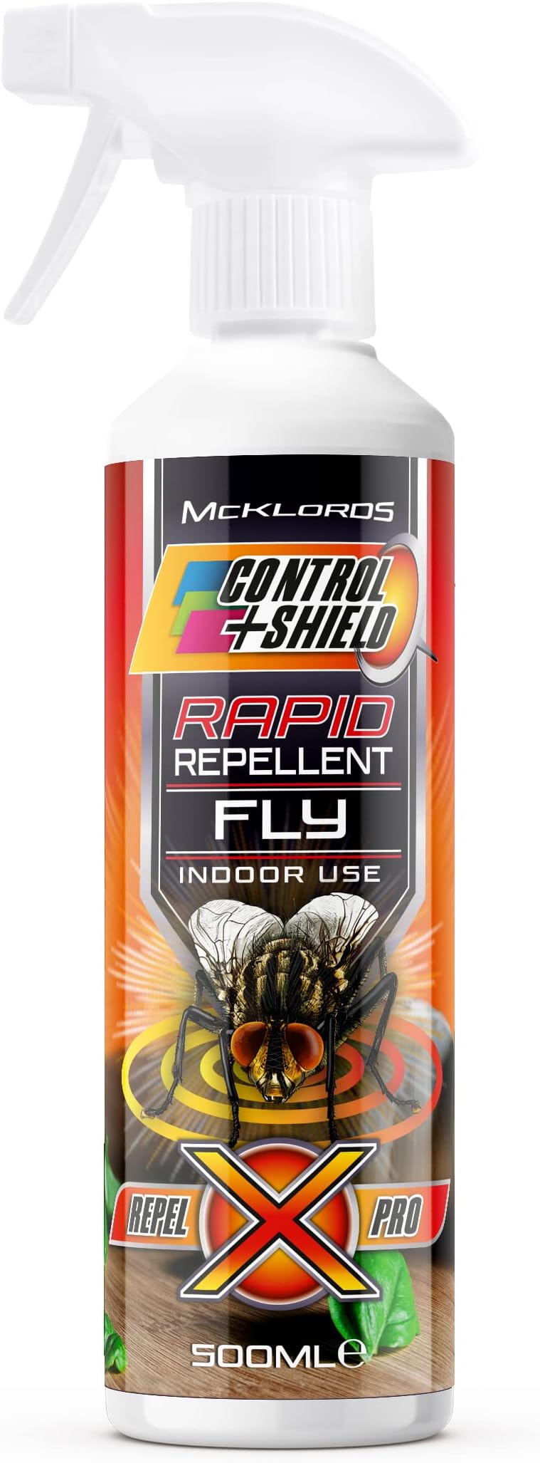 FAM0672 Fly Repellent Deterrent Spray | Natural Eco Friendly Pest Control Indoors and Outdoors - Contains Citronella & Geraniol 500ml, Clear