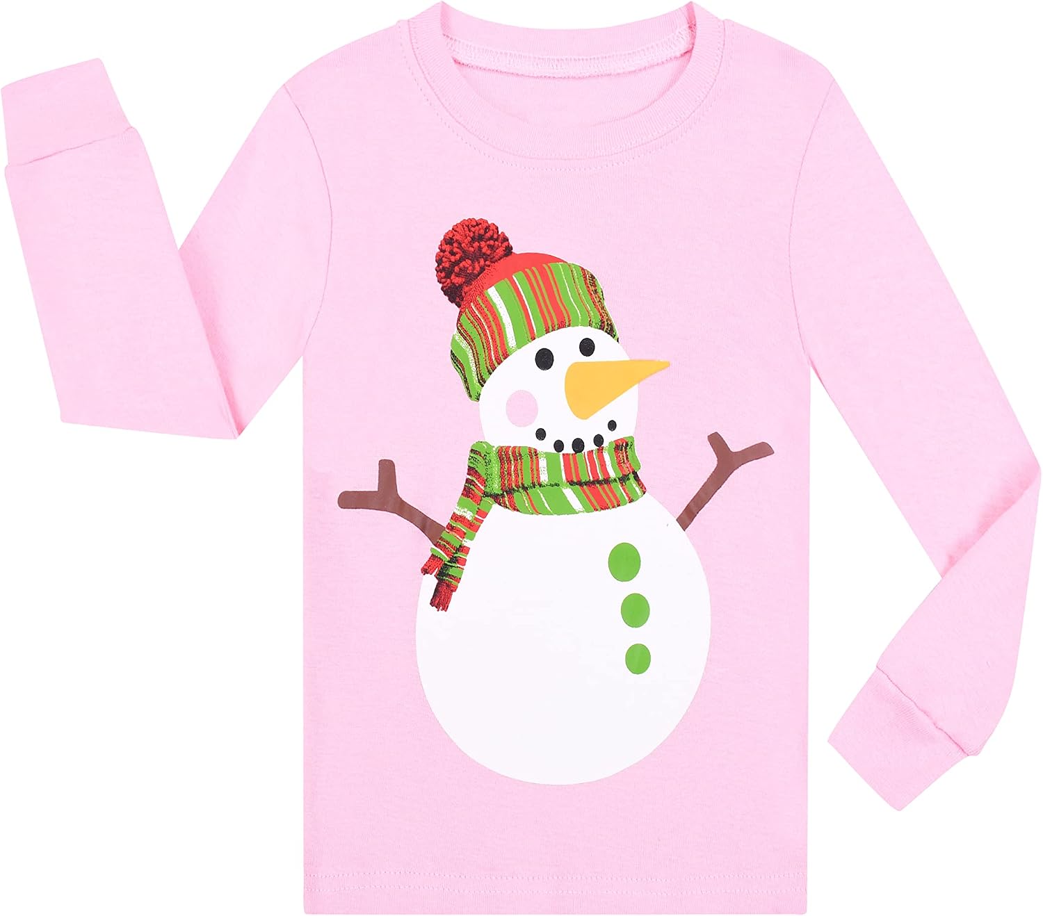 Benaive Boys Girls Halloween Pajamas Kids Christmas Pajamas Holiday PJs 100% Cotton Sleepwear Size 2T-12 Years