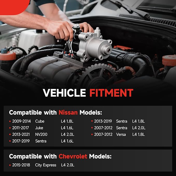 Repuesto de arrancador para Nissan Sentra y otros 12V 1000W miniatura 2