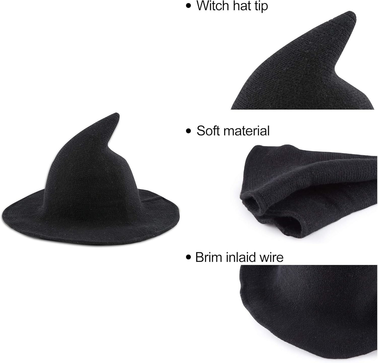 Miniatura 3 de Sombrero de bruja de las mujeres para Halloween sombreros fiesta y diario