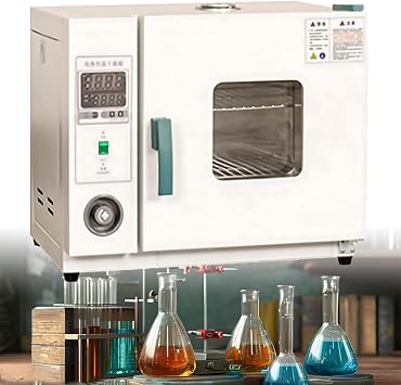 Silent Laboratory Oven, Drying Oven, Lab Oven, Blow Drying Oven, Intelligent Digital Display, 1.8F Precision, 3-Layer Glass Wool Insulation, Durable Steel Construction 43L