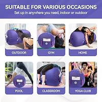 LUBAKED Felfújható Tornagymnasztikai Henger Jóga Roller Levegős Tornaszőnyeg Edzéshez 4