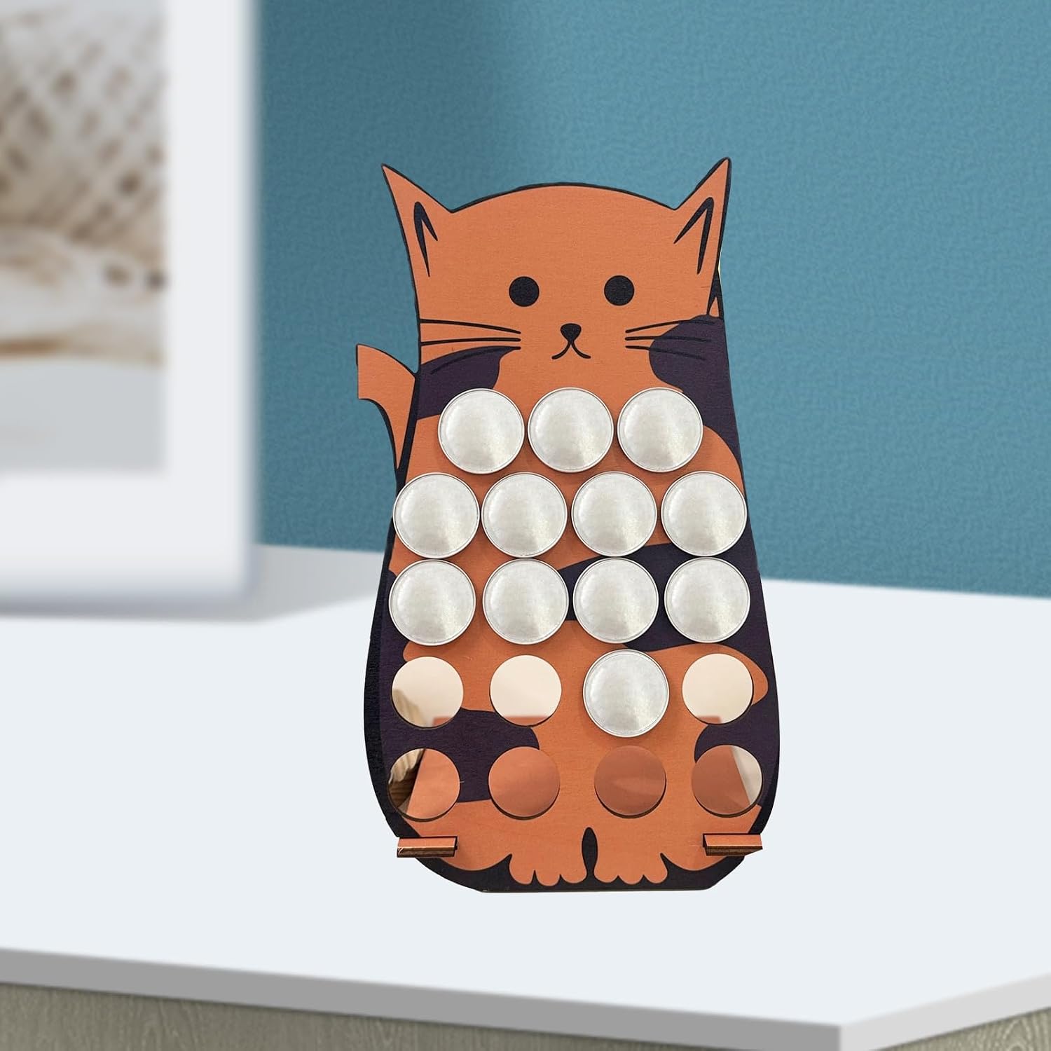 Compact Coffee Pods Storage Rack Cats Design Coffee Pods Dispenser for Efficient Organization in Any Space Dispenser