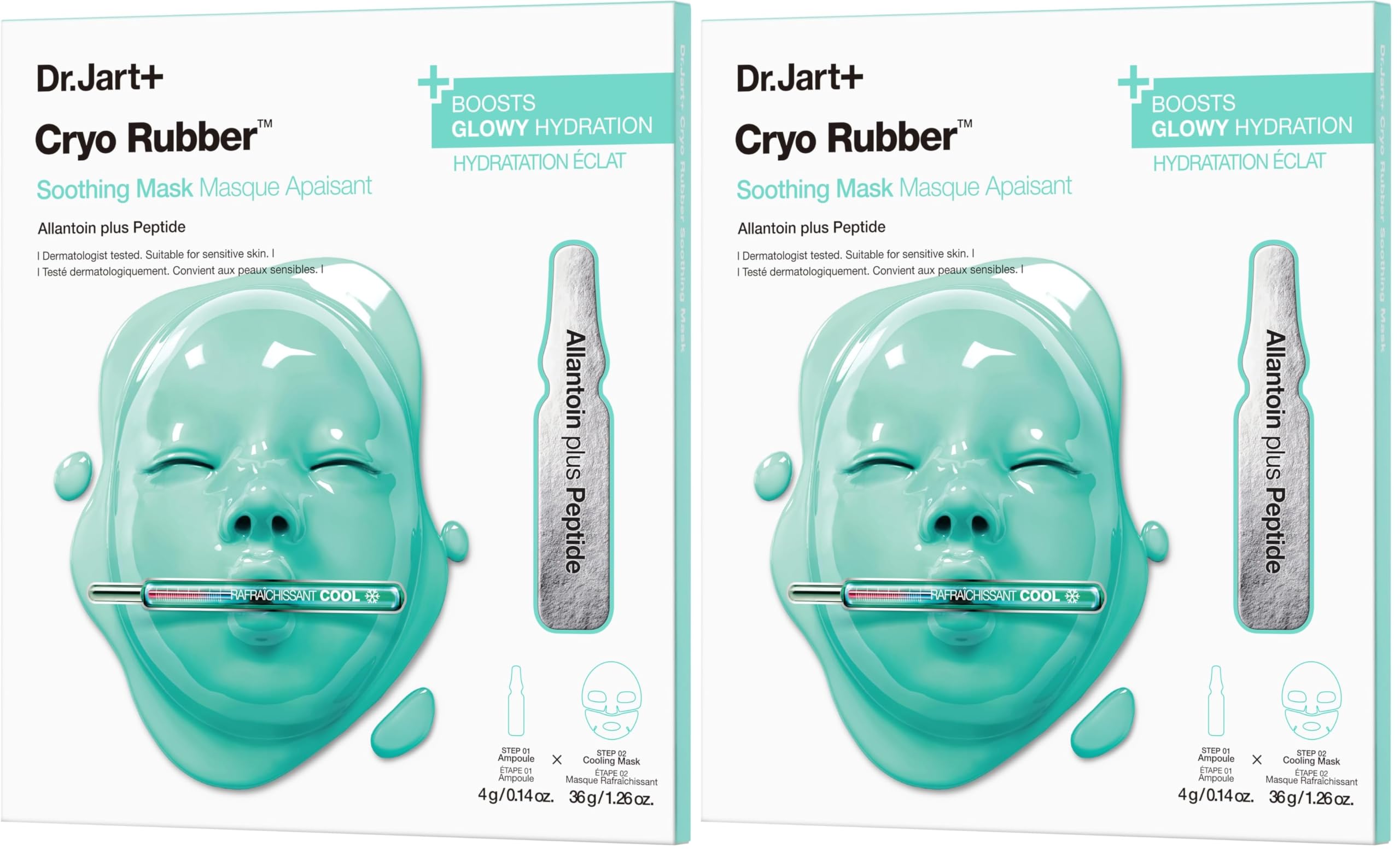 Cryo Rubber Soothing and Cooling Korean Face Mask with Allantoin and Peptides | Korean Sk…