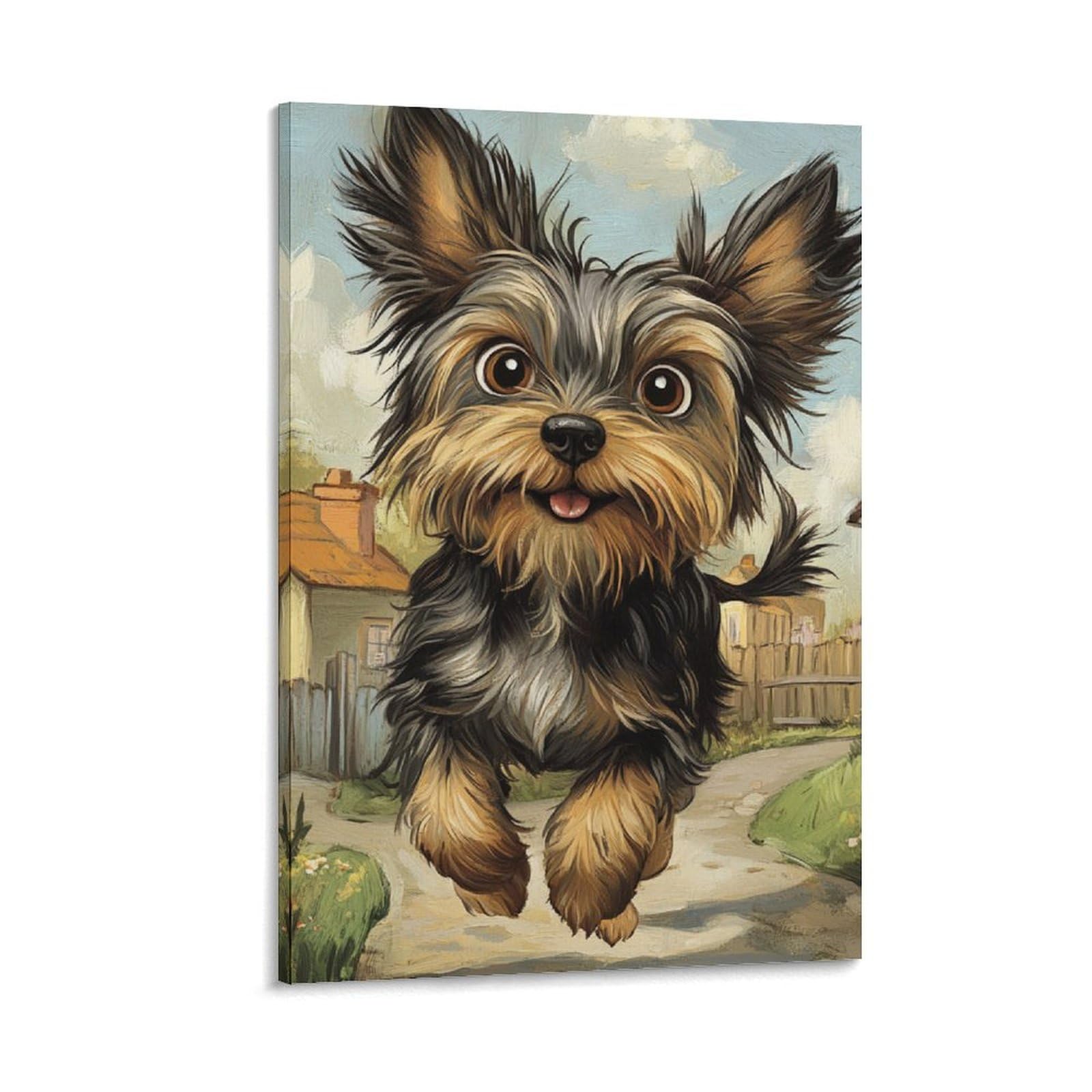 Impression sur toile Yorkshire Terrier de qualité premium | Décoration murale d'art - 6