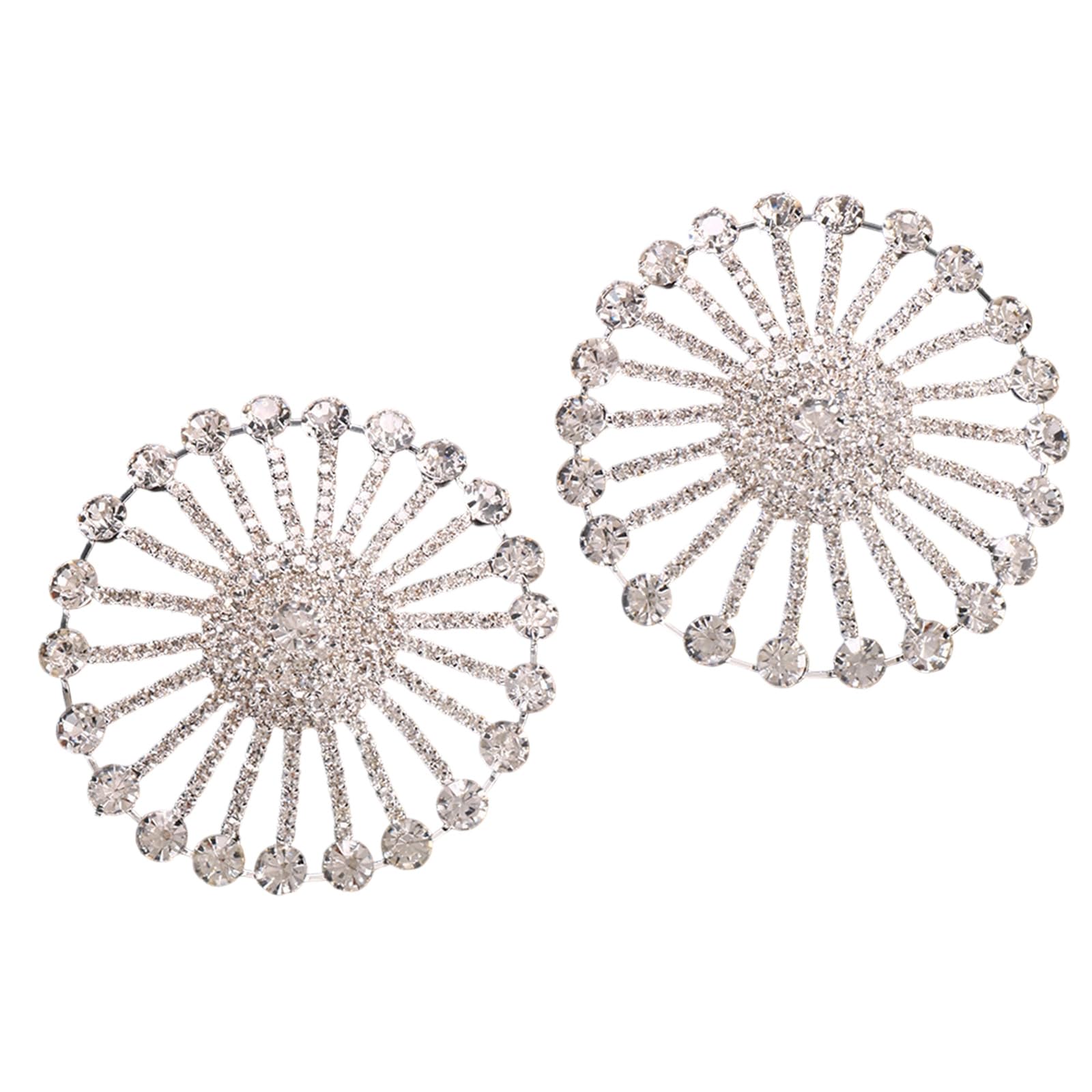 Uncles Unisex Silver Rhinestones Pasties Sticky Bras Nipple Cover Reusable Pasty Breast Cover Crystal Nipple Stickers For Women And Girls Pasties Stickers