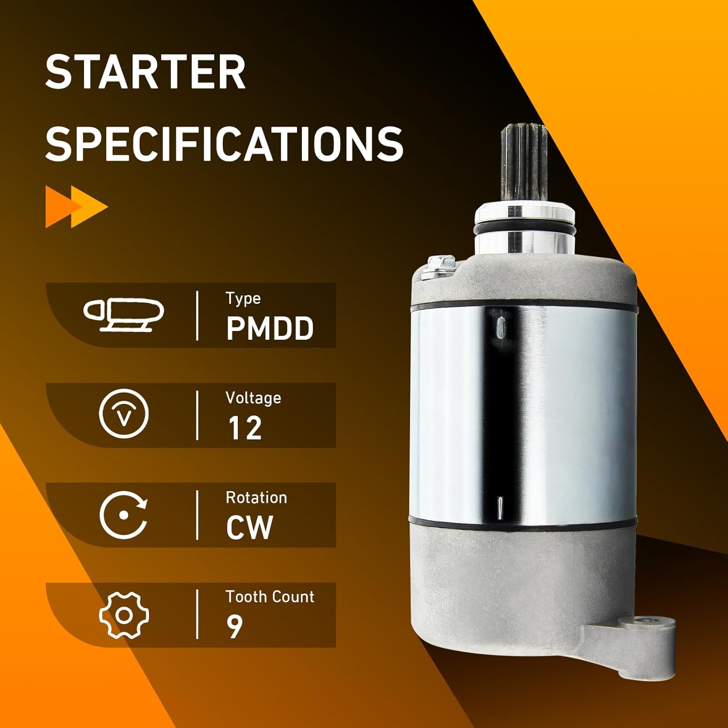 Polaris Starter New Compatible with Sportsman 335 400 450 500, Ranger 425 400 500 2x4 4x4 6x6, Scrambler 500, Magnum 325 330 425 500, Trail Boss Xplorer Worker ATV 3084981 3090188 18645N