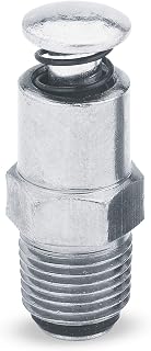 Lumax LX-1422 Silver 1/8" NPT Male Air Bleeder Valve, Maximum Protection Against Rust and Corrosion