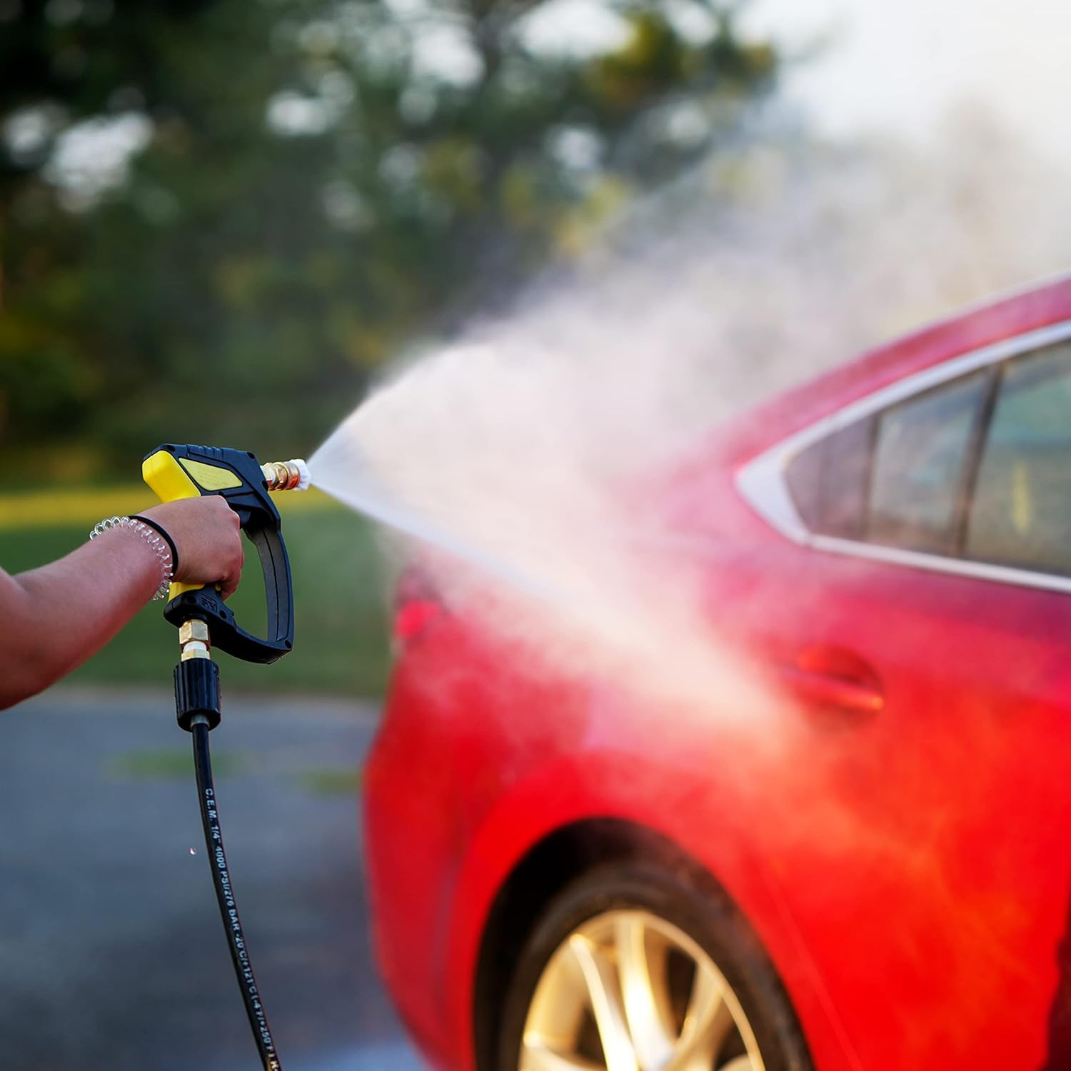 Foam King Foam Cannon w/Snubster - Pressure Washer Foam Sprayer and Trigger Attachment w/Swivel