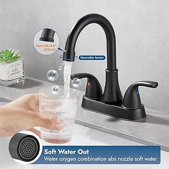 【y♡】 Cinwiny Bathroom Faucet 2 Handle Centerset Bathroom Sink