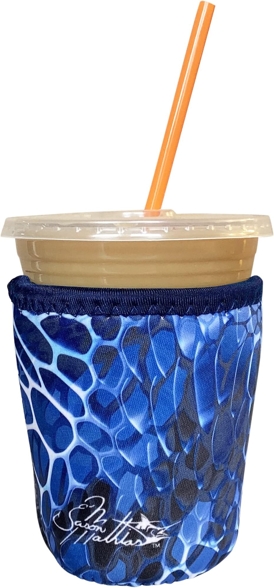 Koverz Neoprene Iced Coffee Sleeve - Small Blue Aquatint by Jason Mathias