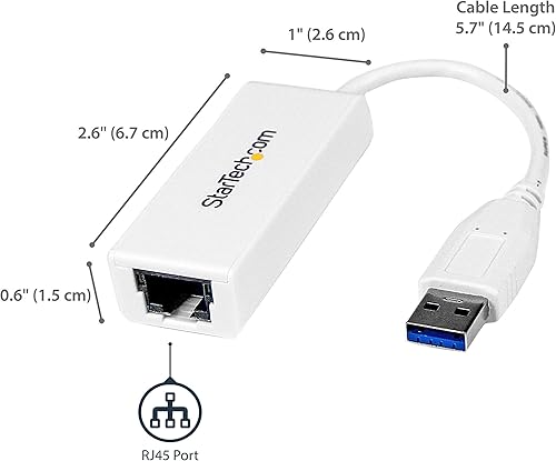 Miniatura 8 de StarTech.com adaptador de red de NIC con conexión Gigabit Ethernet y puerto USB, Negro