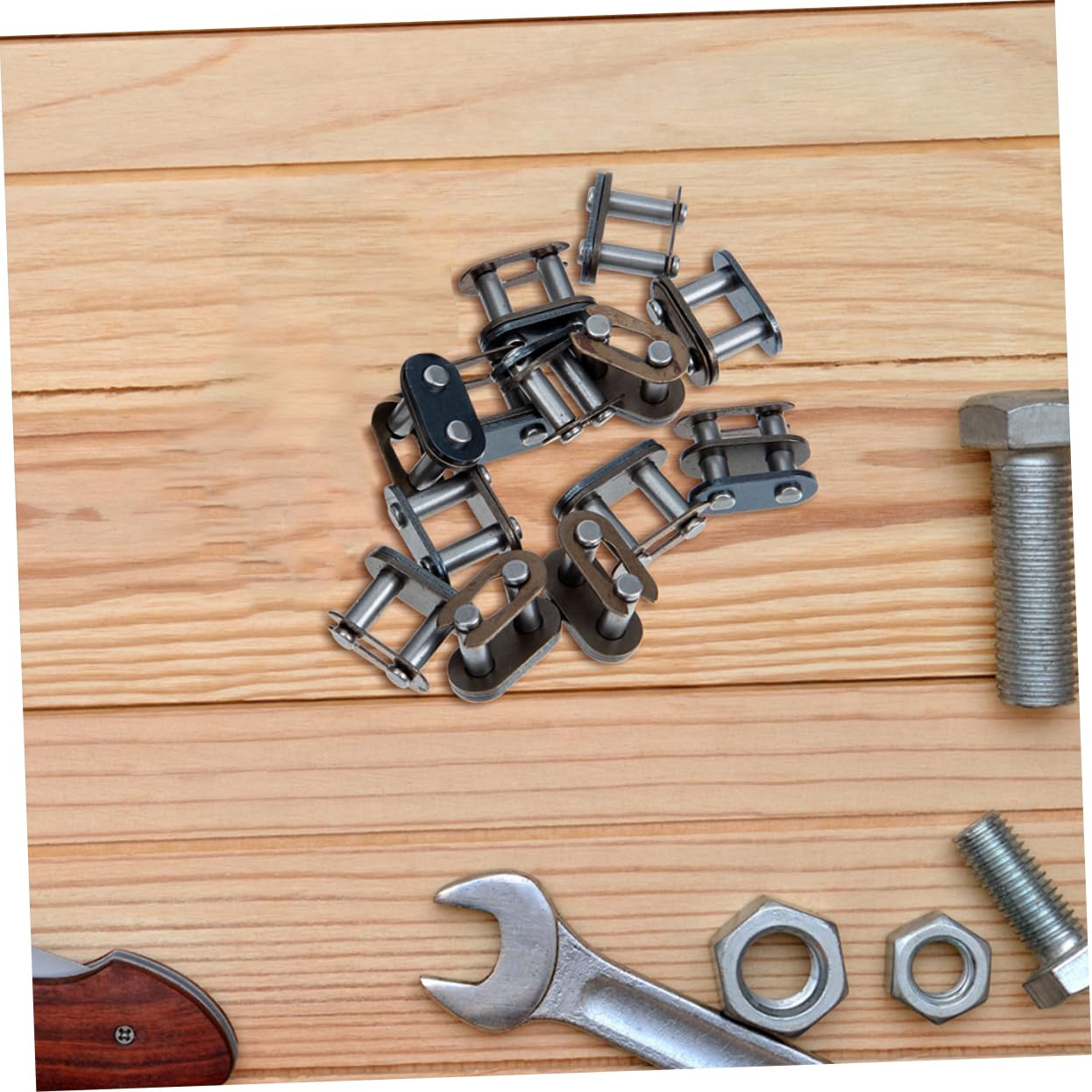 12pcs Heavy Duty Chain Connecting Links for Motorcycle ATV Go-Kart Easy Install Durable Buckles for Reliable Performance and Smooth Riding