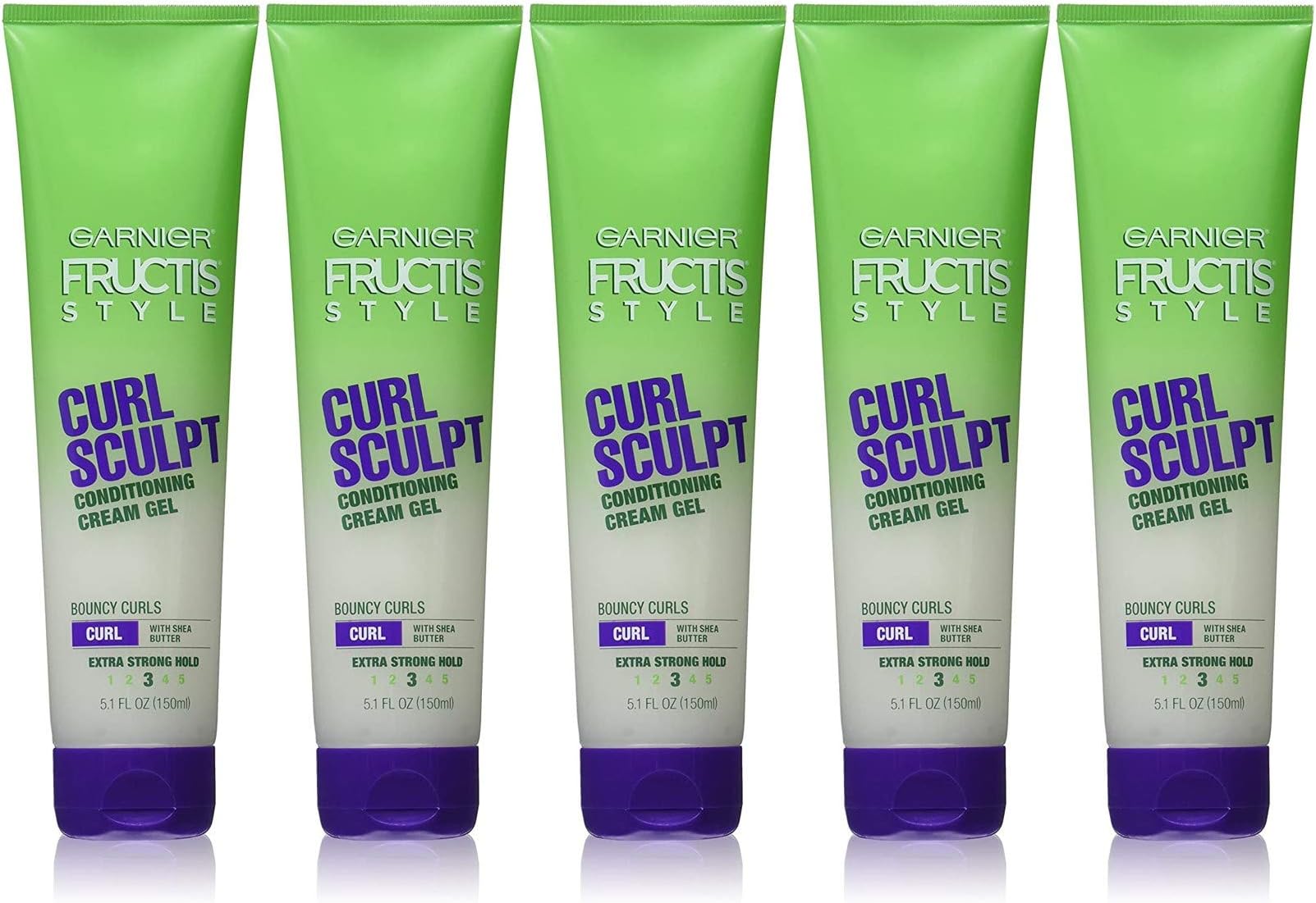 Garnier Fructis Style Curl Sculpt Conditioning Cream Gel 5 oz (Pack of 5)