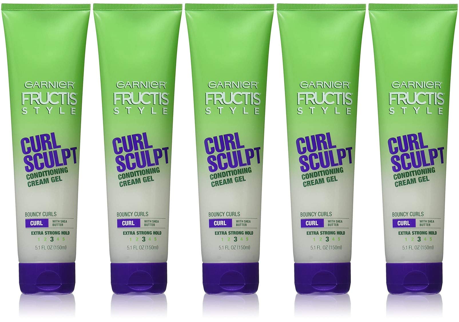 Garnier Fructis Style Curl Sculpt Conditioning Cream Gel 5 oz (Pack of 5)