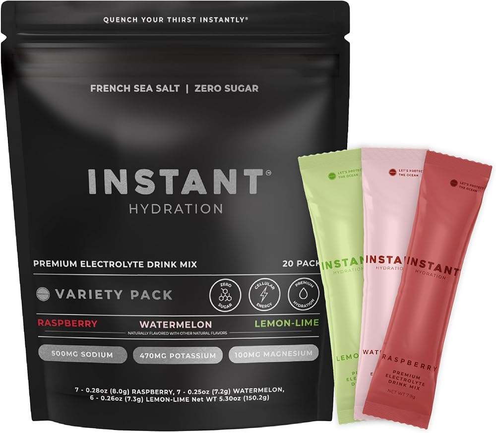Sugar-Free Electrolyte Powder Packets, Variety Pack, 20 Sticks