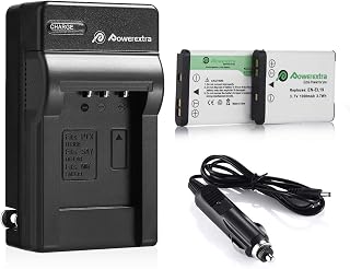 Powerextra EN-EL19 batteries + Charger Compatible with Nikon A100, Coolpix S33, S100, S3200, S3300, S3500, S3600, S4100, S4200, S4300, S5200, S5300, S6500, S6600 S6800 S6900 S7000, Sony NP-BJ1 DSC-RX0