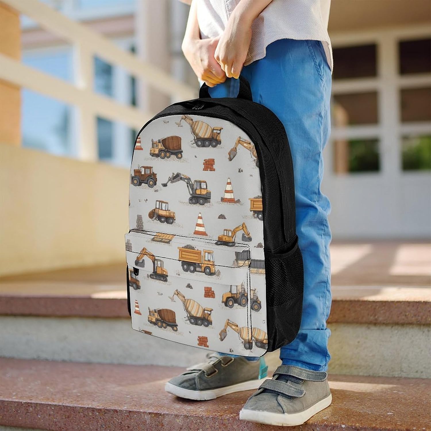 Construction Vehicles Backpack Lightweight Backpacks Work Bag
