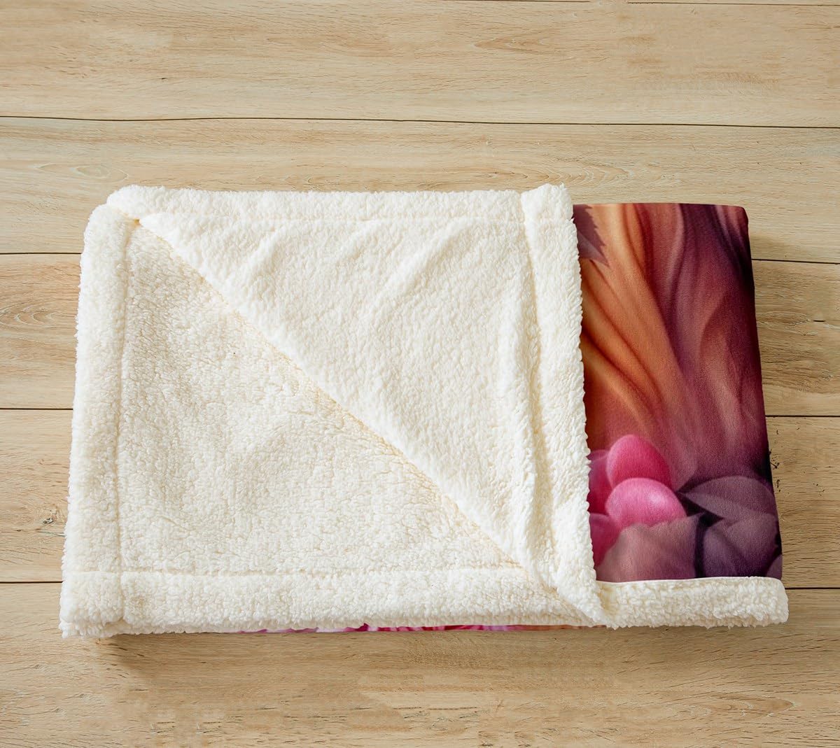 Castle Fairy Pink Rose Romantic Flower Fleece Blanket,Wildlife Animal Bed Blanket for Kids Teens,Lion Flannel Blanket for Room Decor,Queen 90"x90"