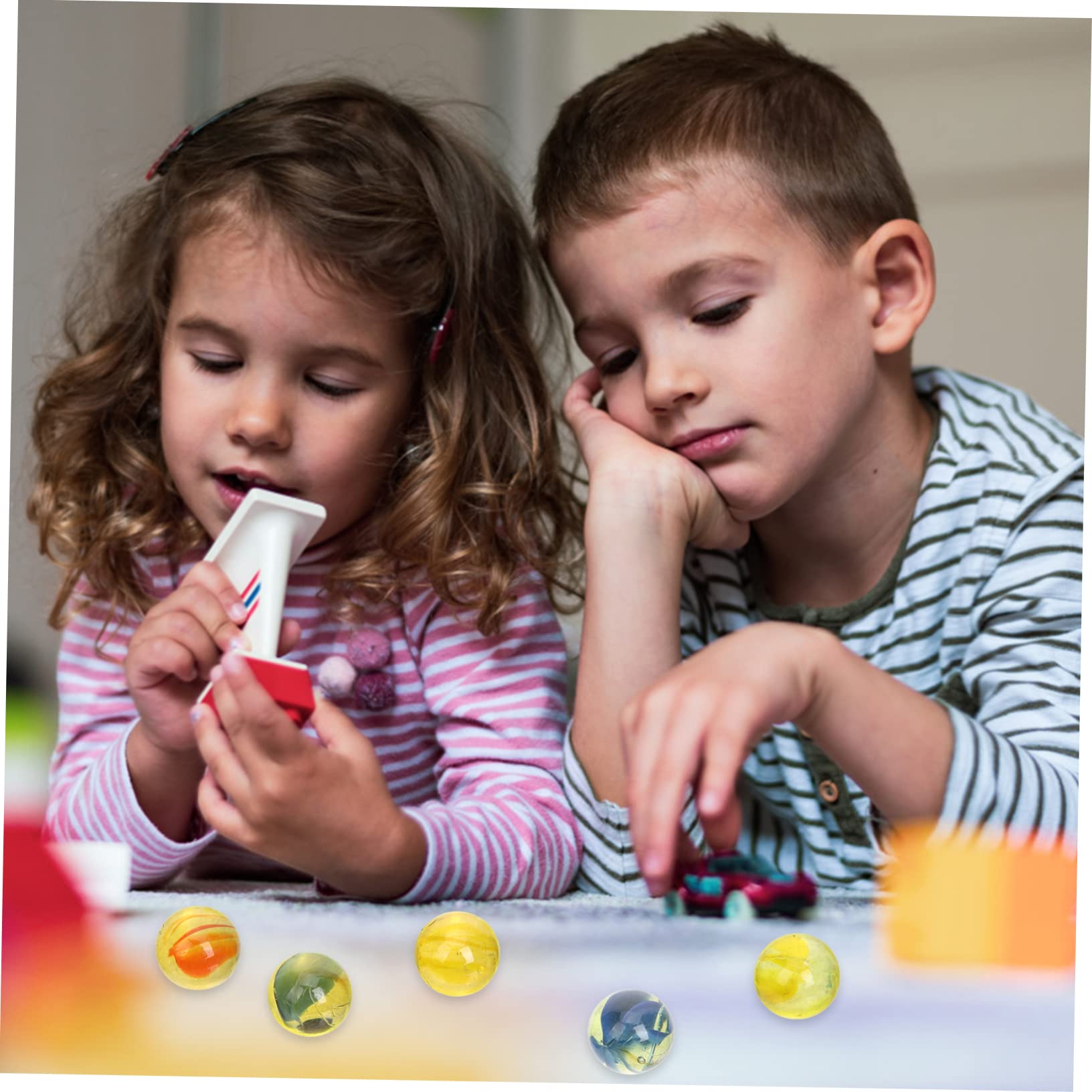 Garneck Vintage Glass Marbles Toy Replacement Beads for Marble Runs for Fish Tanks and Boys and Girls Play